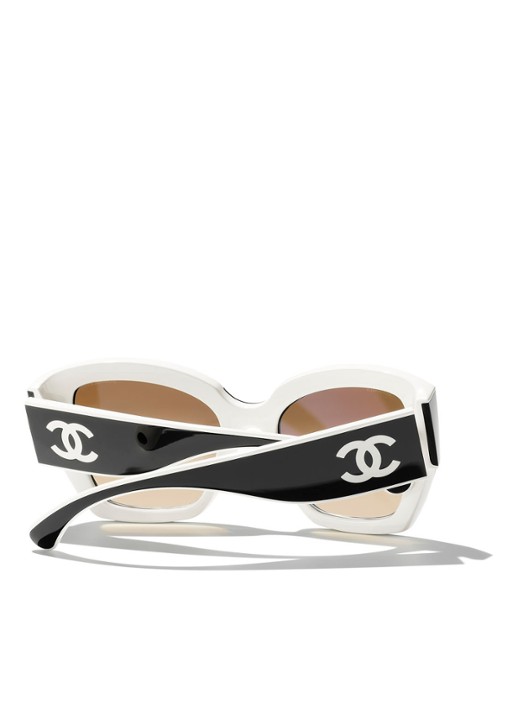 CHANEL VLINDER ZONNEBRIL - detail 4 zwart