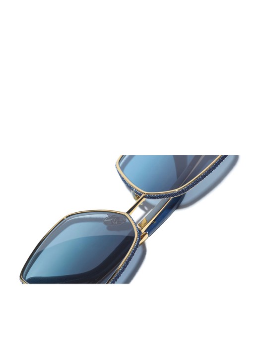 CHANEL VLINDER ZONNEBRIL - detail 4 goud