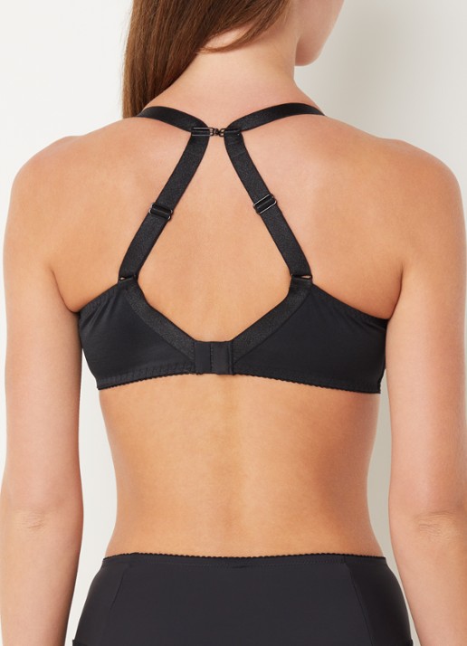 Chantelle Amazone beugel bh van mesh met borduring - detail 2 zwart