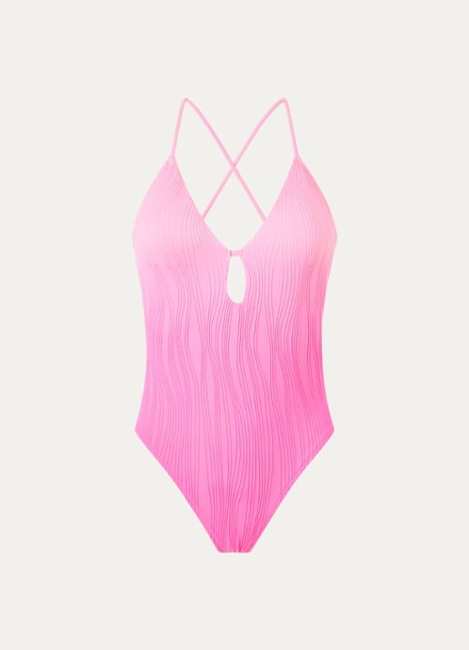 Chantelle Badpak met gekruiste banden  - voorkant 4 roze