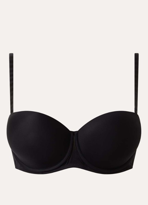 Chantelle Balconette bh met mesh - voorkant 2 zwart