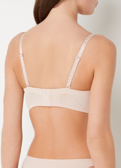 Chantelle Balconette bh met mesh - achterkant beige