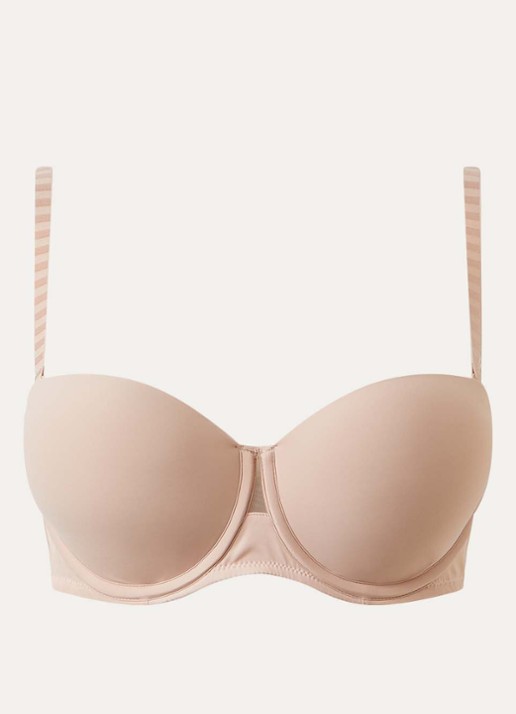 Chantelle Balconette bh met mesh - voorkant 2 beige