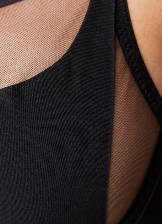 Chantelle Beugel bh van mesh - detail 3 zwart