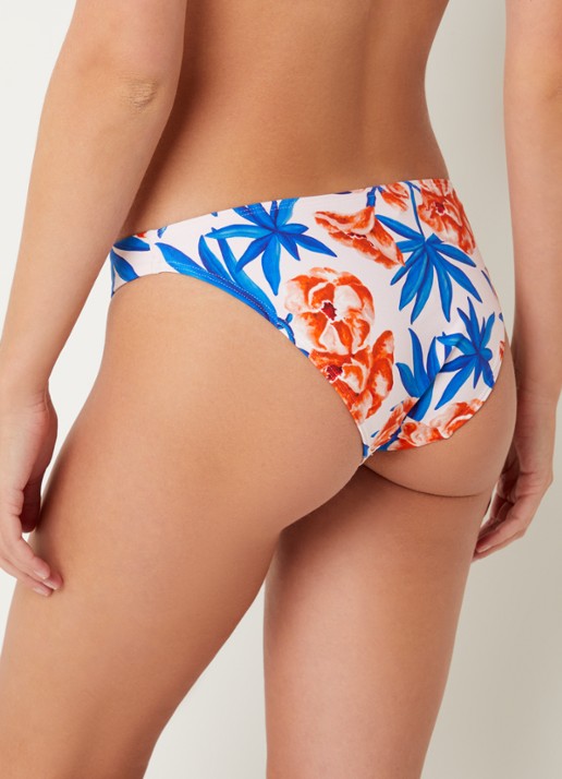 Chantelle Bikinislip met print - achterkant 3 kobaltblauw