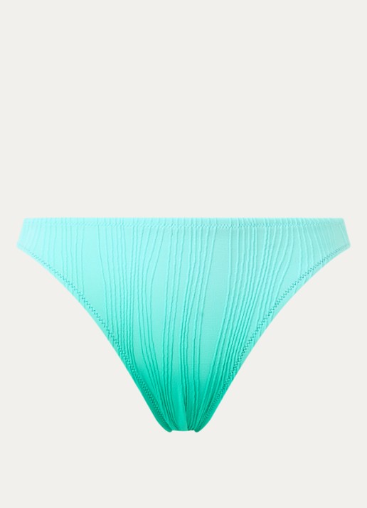 Chantelle Bikinislip met structuur - voorkant turquoise