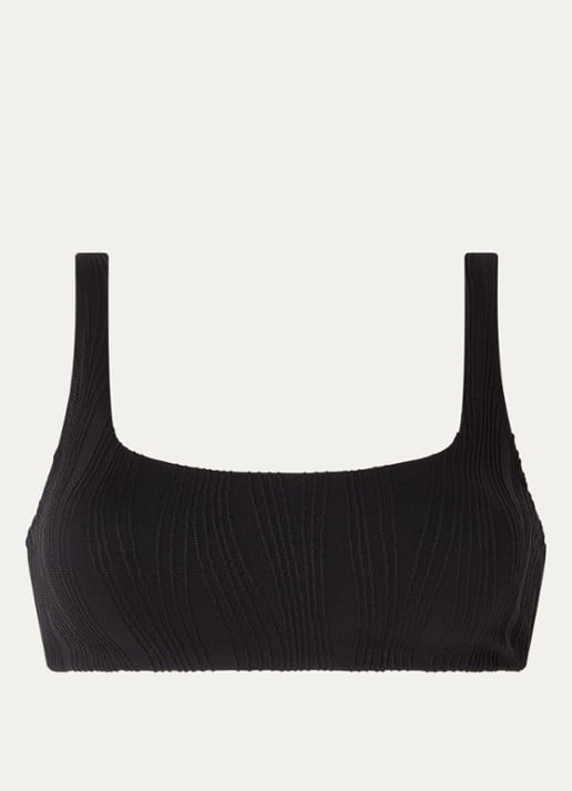 Chantelle Bikinitop met structuur en uitneembare vulling - voorkant 4 zwart