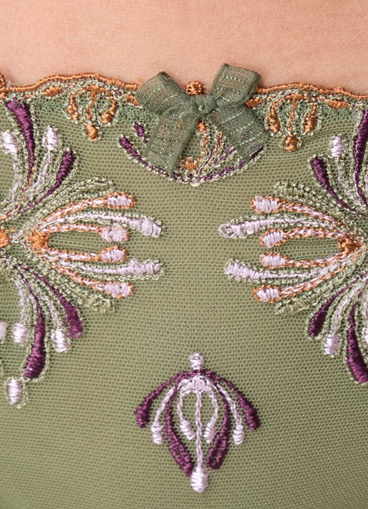 Chantelle Champs Elysees tanga van kant - detail 3 groen