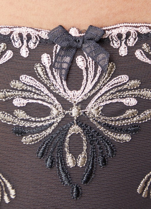 Chantelle Champs Elysees tanga van kant - detail 5 middengrijs