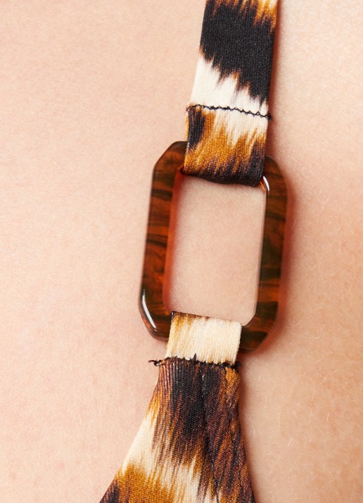 Chantelle Corrigerend badpak met tijgerprint - detail 4 bruin