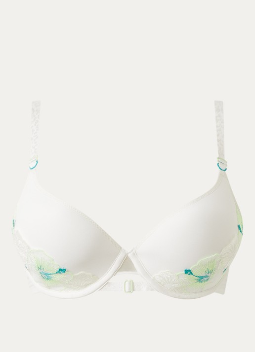 Chantelle Daydream beugel bh met overlay van kant - voorkant lichtgroen