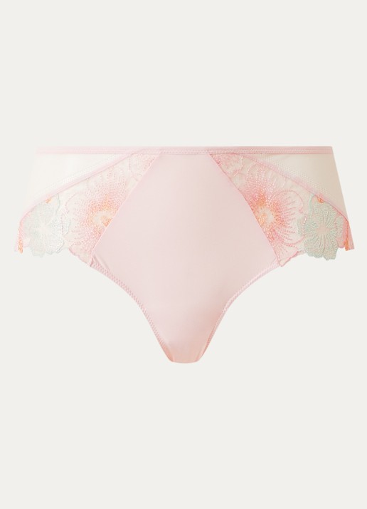 Chantelle Daydream hipster met kant en mesh - voorkant 4 lichtroze
