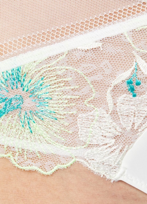 Chantelle Daydream hipster met kant en mesh - detail 2 lime
