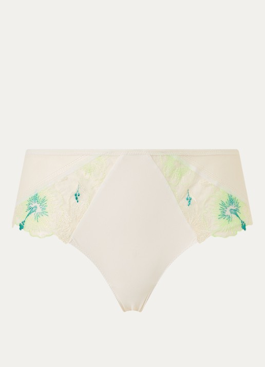 Chantelle Daydream hipster met kant en mesh - voorkant 3 lime