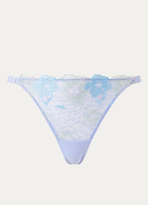 Chantelle Daydream tanga van mesh met borduring