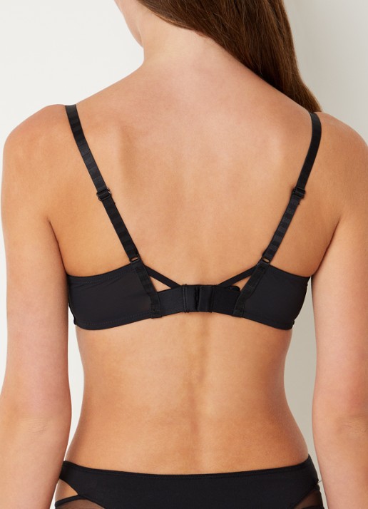 Chantelle Edge beugel bh van mesh - achterkant 5 zwart
