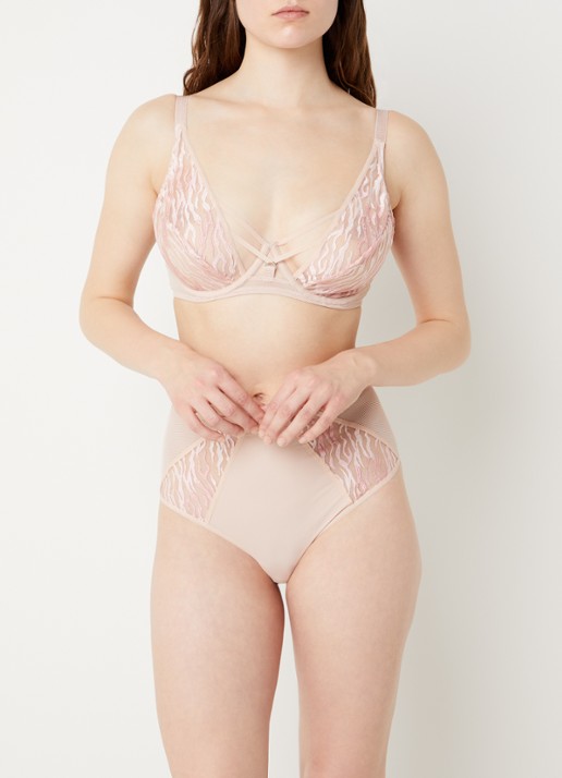 Chantelle Electra beugel bh van mesh met borduring
