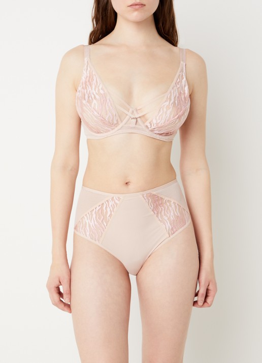 Chantelle Electra high waisted tanga met mesh