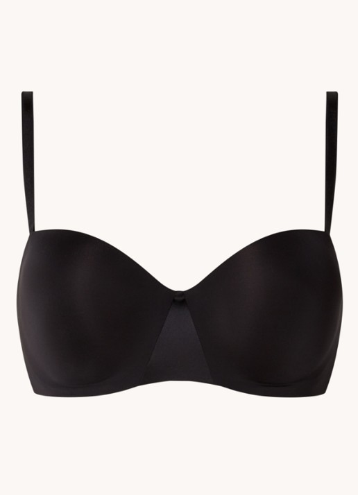 Chantelle Essentials T-shirt bh met push-up en afneembare bandjes - voorkant 3 zwart