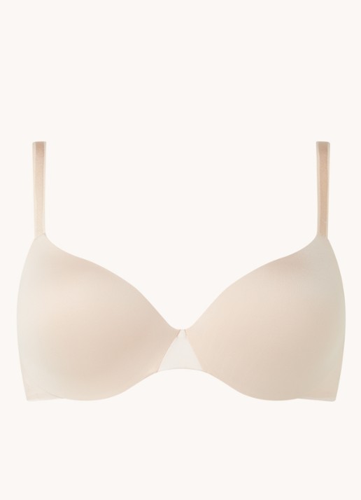 Chantelle Essentials voorgevormde T-shirt bh - voorkant beige