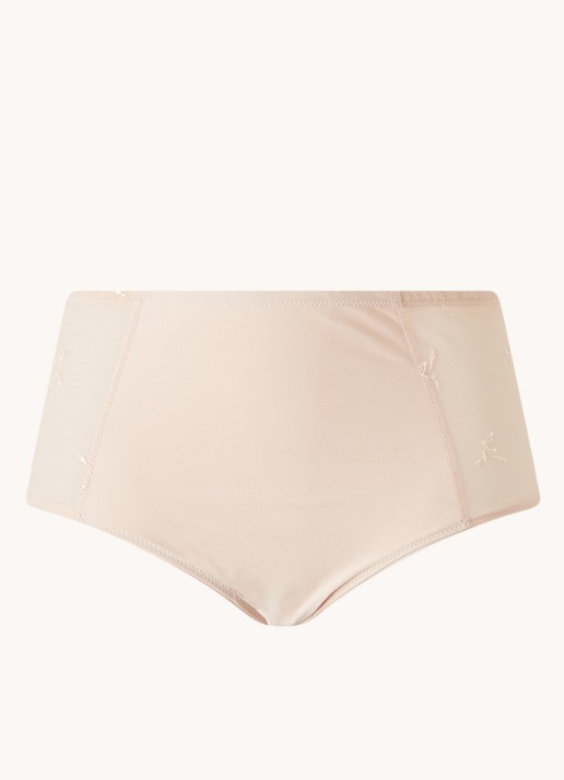 Chantelle Every Curve high waisted slip met borduring - voorkant 4 lichtroze