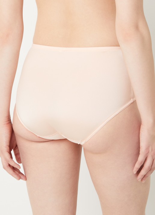 Chantelle Every Curve high waisted slip met borduring - achterkant zalmroze
