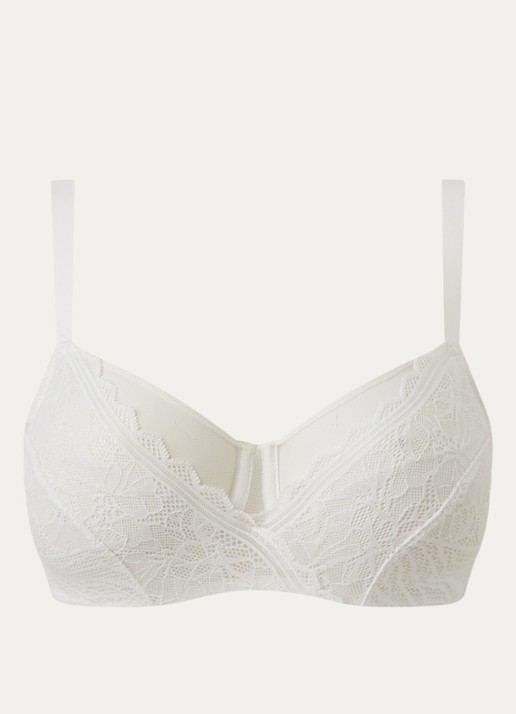 Chantelle Floral Touch beugel bh met kant - voorkant 2 wit