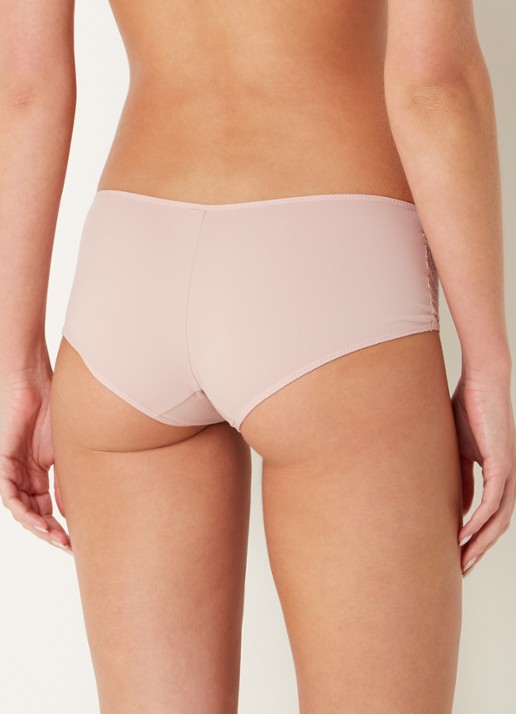 Chantelle Floral Touch shorty met kant - achterkant 3 oudroze