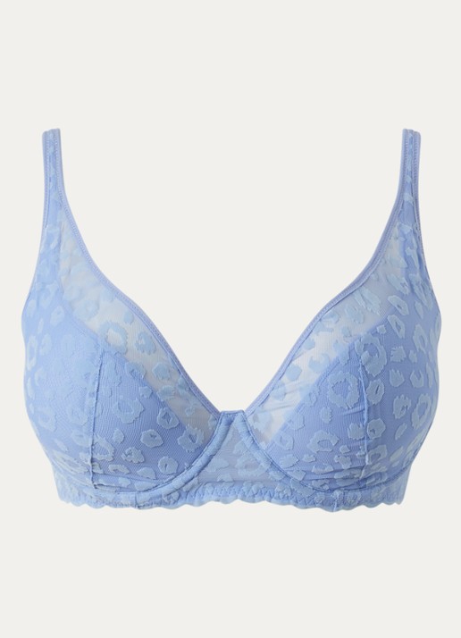 Chantelle Girls voorgevormde beugel bh met overlay van mesh - voorkant lavendel