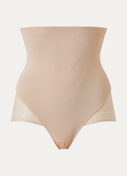 Chantelle Glam Shaping high waisted corrigerende slip - voorkant creme