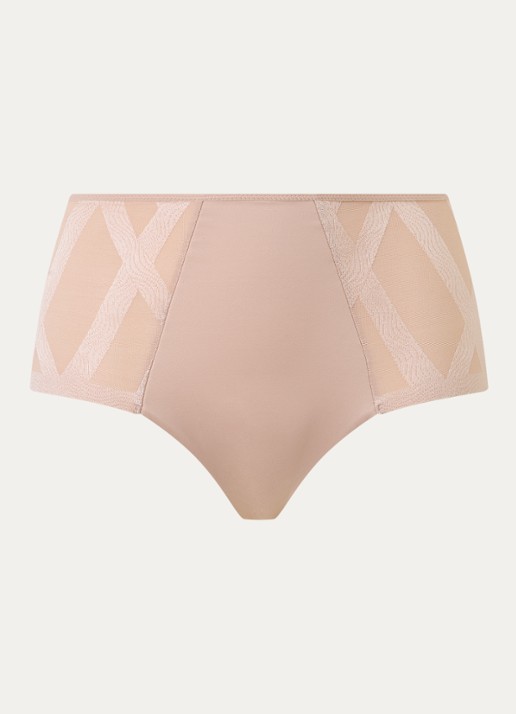 Chantelle Glaze shorty met grafische print - voorkant oudroze