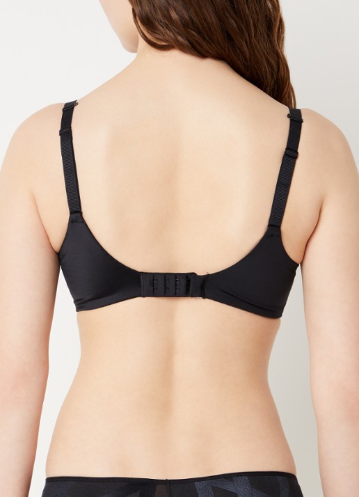 Chantelle Glaze voorgevormde beugel bh met grafische print - achterkant 6 zwart