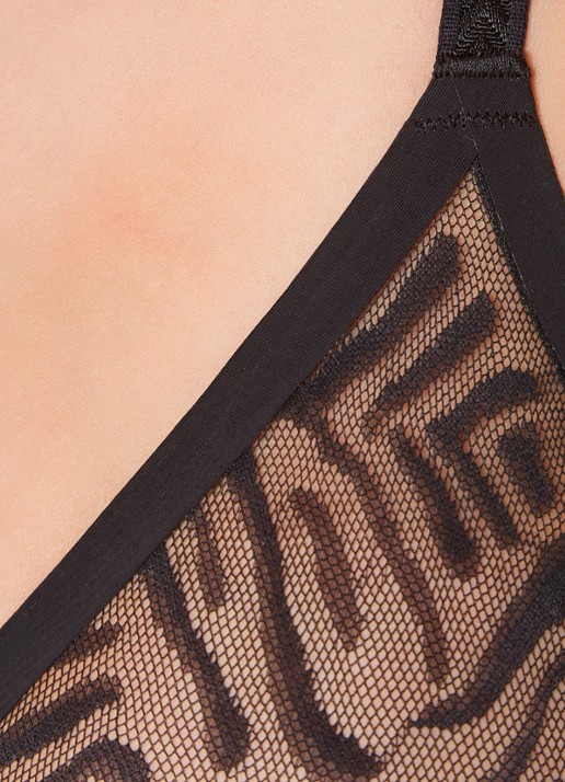 Chantelle Graphic Allure beugel bh van mesh - detail 3 zwart