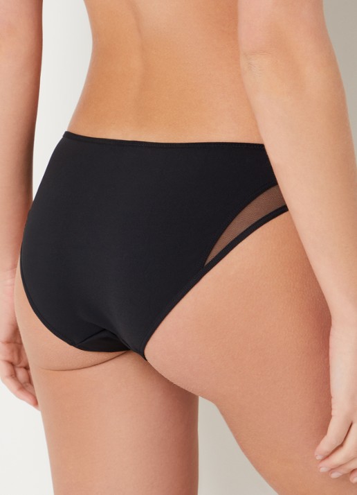 Chantelle Halo slip met mesh - achterkant 5 zwart