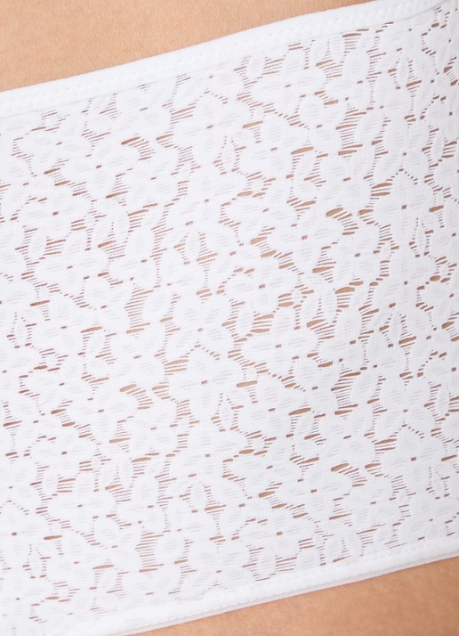Chantelle High waisted slip met kant - detail 3 wit