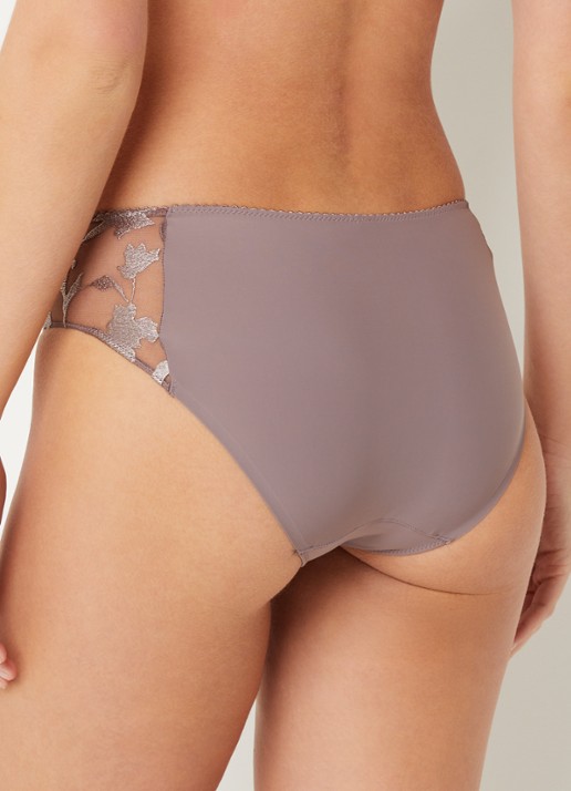Chantelle Hipster met details van kant - achterkant 3 taupe