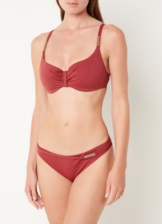 Chantelle Icon bikinitop met beugel - detail 4 donkerrood