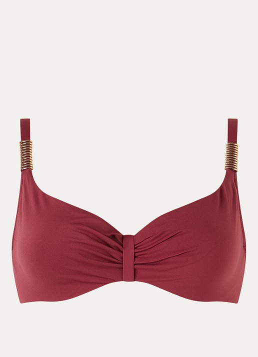 Chantelle Icon bikinitop met beugel - voorkant donkerrood
