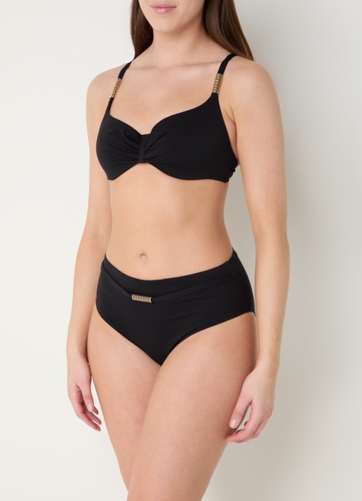 Chantelle Icon high waisted bikinislip - voorkant 2 zwart