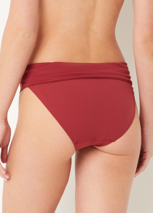 Chantelle Icon high waisted bikinislip - achterkant 3 donkerrood