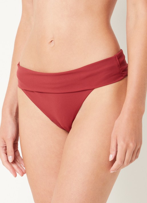 Chantelle Icon high waisted bikinislip - voorkant 5 donkerrood
