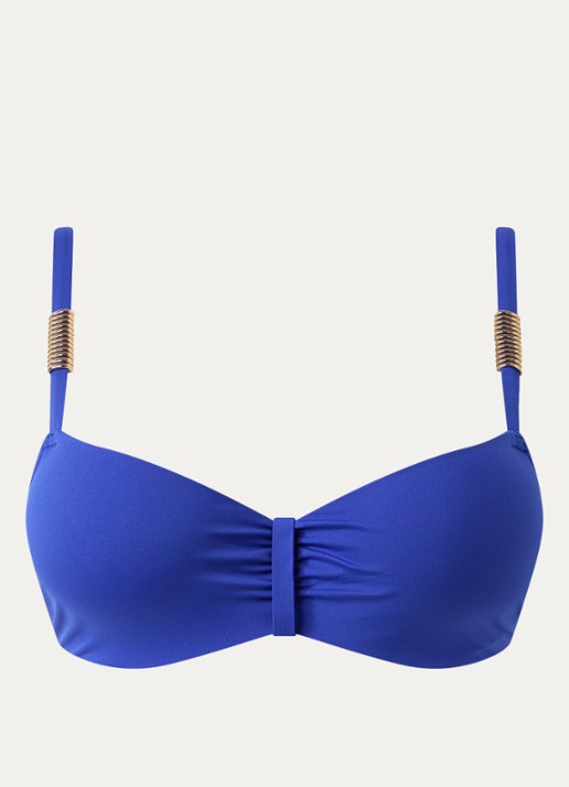 Chantelle Icon voorgevormde bikinitop met beugel - voorkant 5 kobaltblauw
