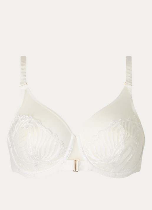 Chantelle Legend beugel bh van mesh - voorkant gebroken wit