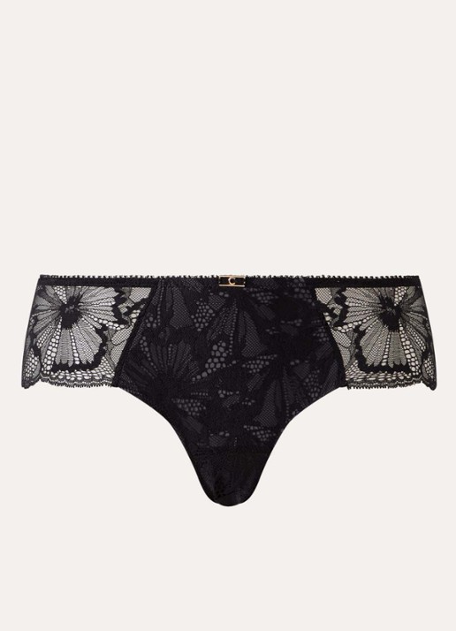 Chantelle Muse shorty van kant - voorkant 4 zwart