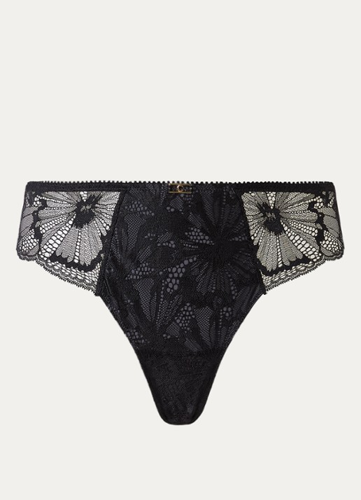 Chantelle Muse tanga van kant - voorkant 5 zwart