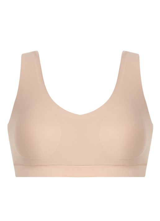 Chantelle Naadloze bralette met vulling - voorkant 2 beige