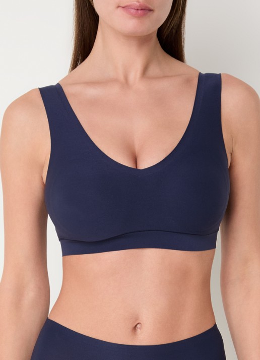 Chantelle Naadloze bralette met vulling - voorkant 5 donkerblauw