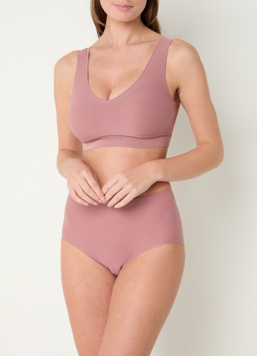 Chantelle Naadloze bralette met vulling - voorkant 2 oudroze