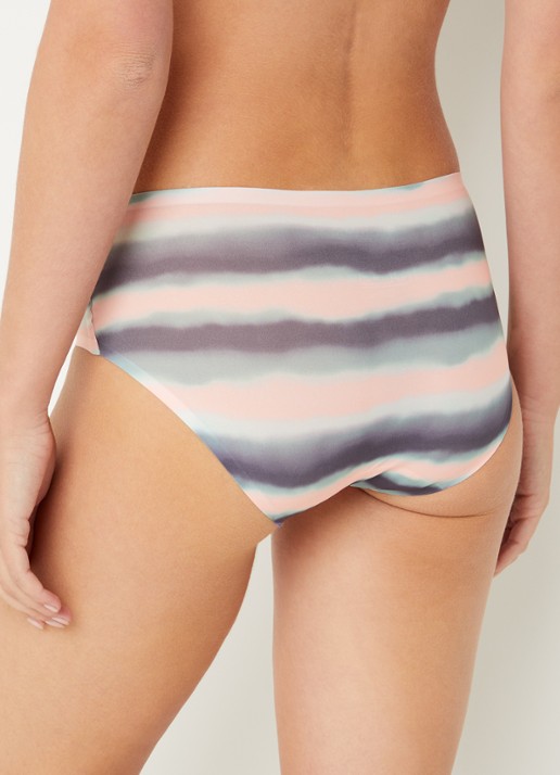 Chantelle Naadloze hipster met panterprint - achterkant 4 zalmroze