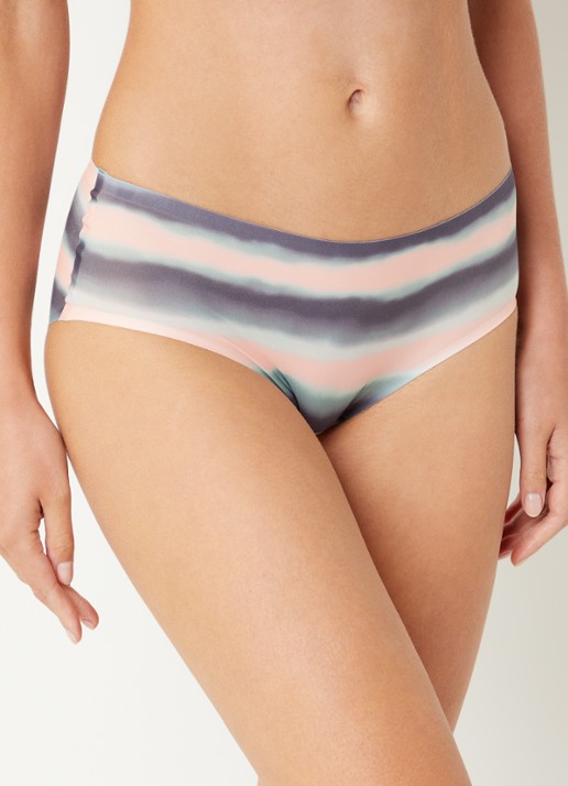 Chantelle Naadloze hipster met panterprint - voorkant 2 zalmroze